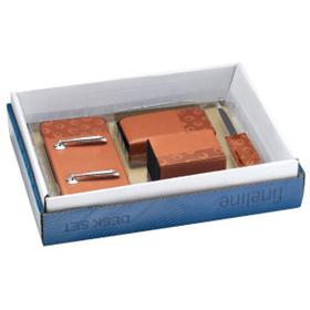 A33-DST4 PU leather desk set open box.jpg